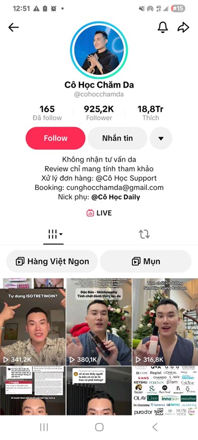 Tiktoker “Cô Học Chăm Da” gây tranh cãi: Quá khứ án treo và hình ảnh “chuyên gia mỹ phẩm” trên mạng